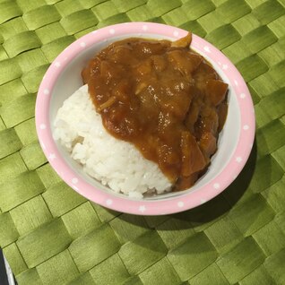 バーモンドカレーとジャワカレーのハーフカレー